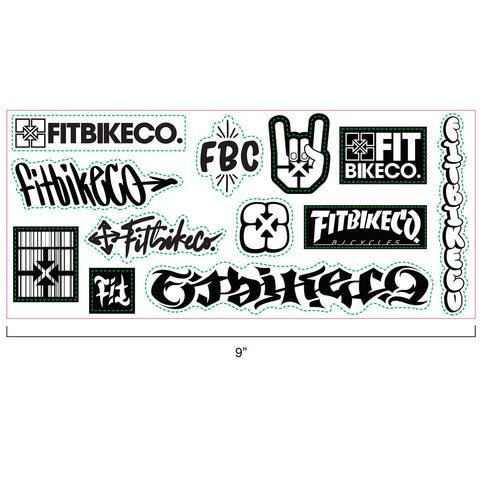 Fit B/W Sticker Sheet